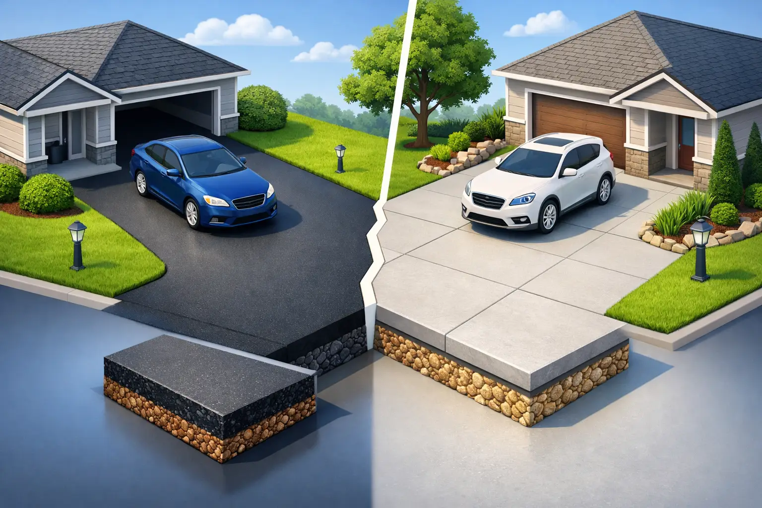 Asphalt Versus Concrete Driveway: Which Is Better?
