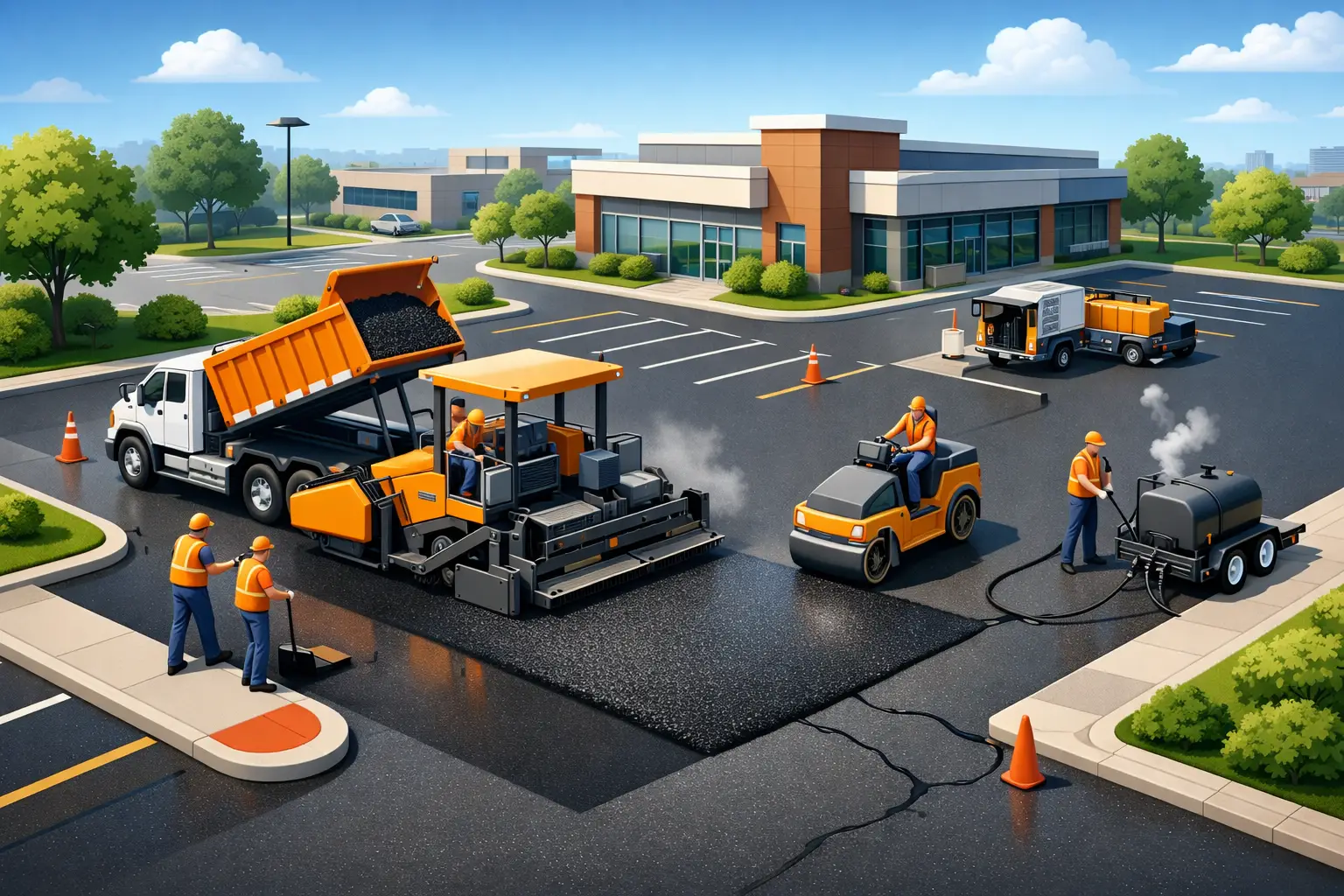 Commercial Asphalt Maintenance Services That Last