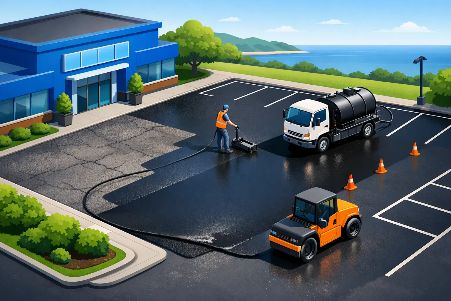 Parking Lot Sealcoating for Long Island Businesses