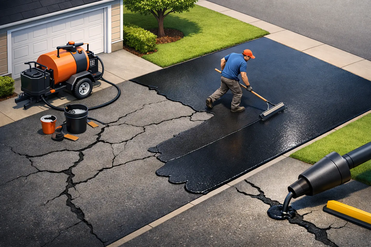 Can Sealcoating Fix Driveway Cracks? What to Know