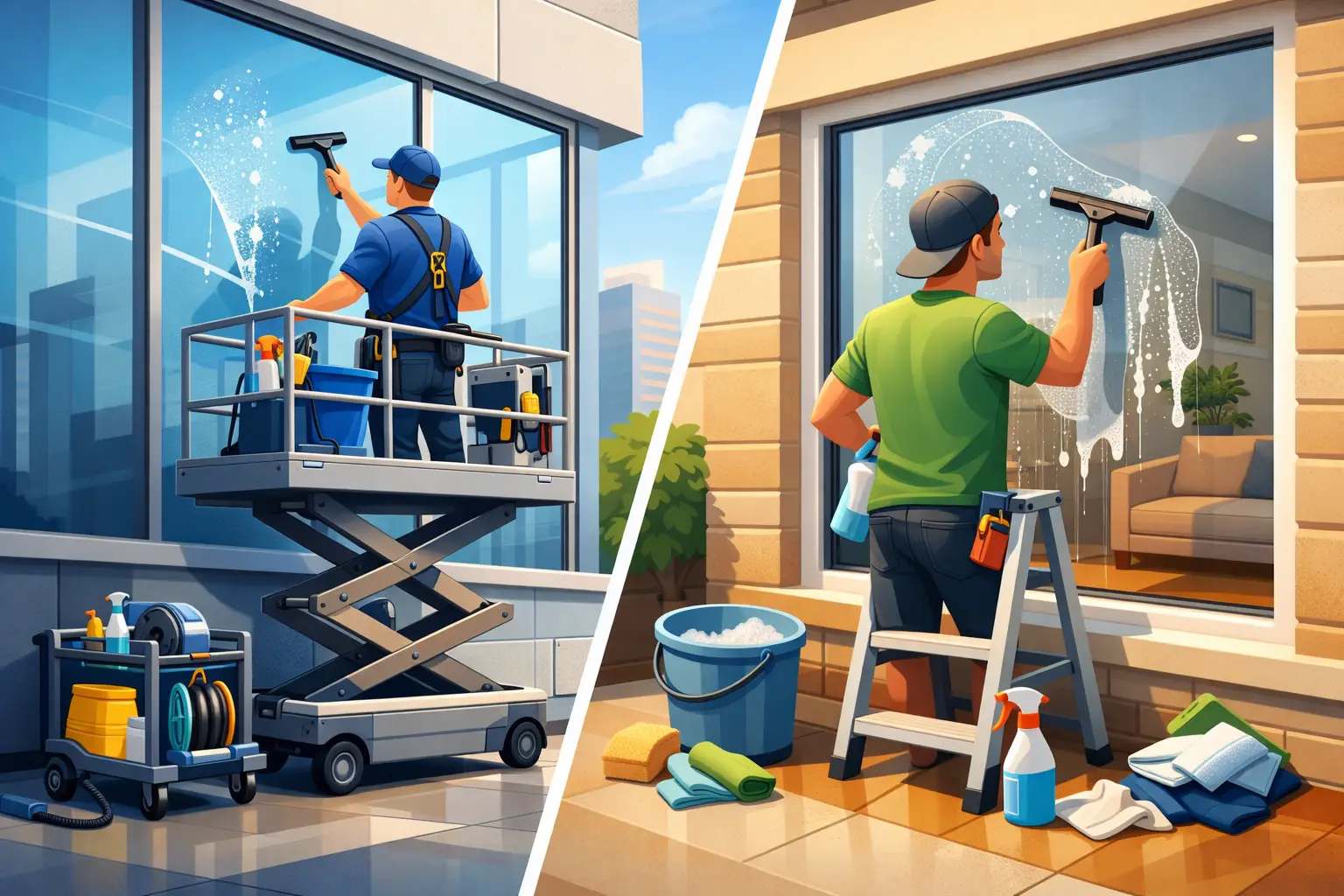 Professional Versus DIY Window Cleaning Compared
